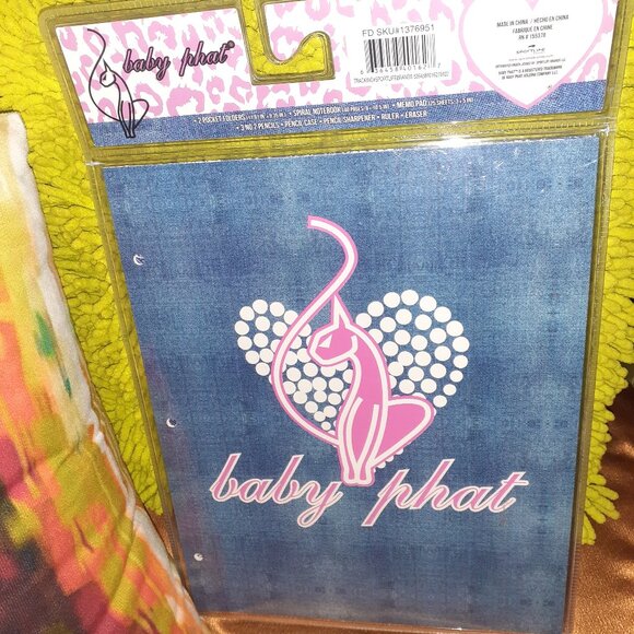 ONE OF A KIND BABY PHAT 11 PIECE SCHOOL SUPPLY SET SEALED- NWT - Picture 2 of 2